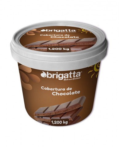 Cobertura Pote Chocolate 1,200kg Brigatta